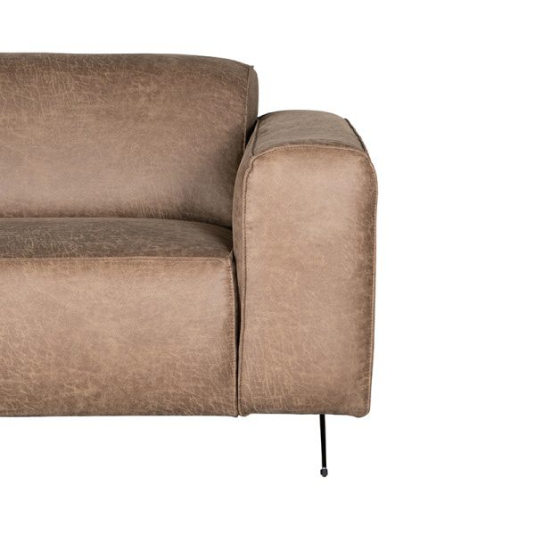 Bank Modena - Taupe - Microfiber - 3-Zits