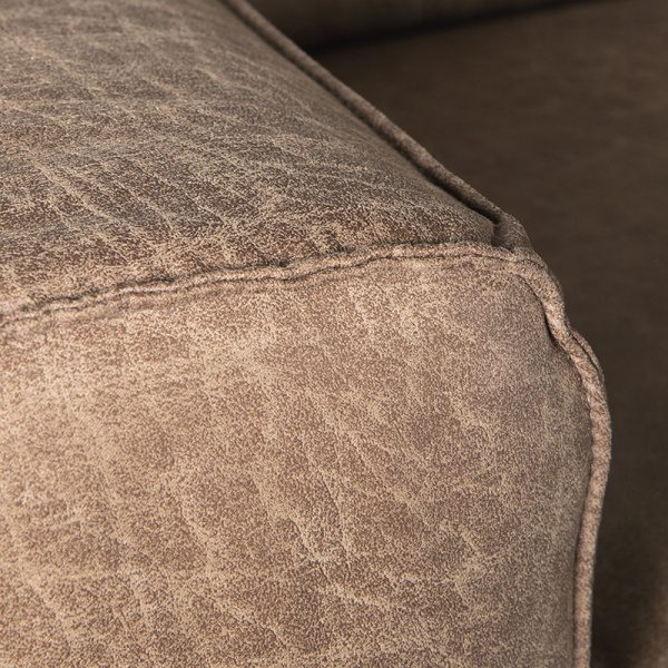 Bank Modena - Taupe - Microfiber - 3-Zits