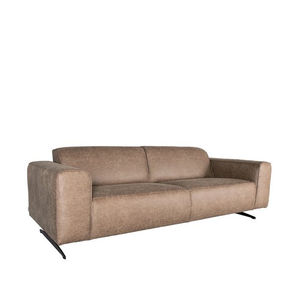 Bank Modena - Taupe - Microfiber - 3-Zits