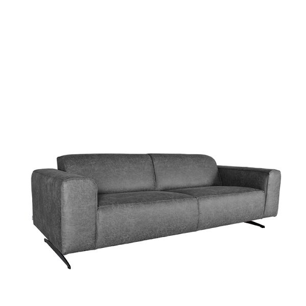 Bank Modena - Antraciet - Microfiber - 3-Zits