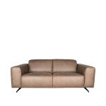 Bank Modena - Taupe - Microfiber - 2-Zits
