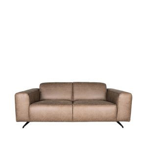 Bank Modena - Taupe - Microfiber - 2-Zits