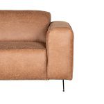 Bank Modena - Cognac - Microfiber - 2-Zits