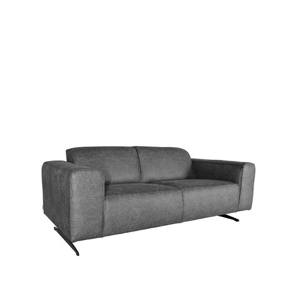 Bank Modena - Antraciet - Microfiber - 2-Zits