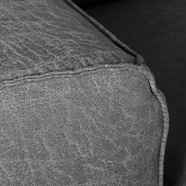 Bank Modena - Antraciet - Microfiber - 2-Zits