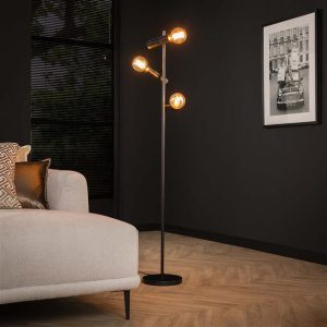 Vloerlamp 3L point / Charcoal