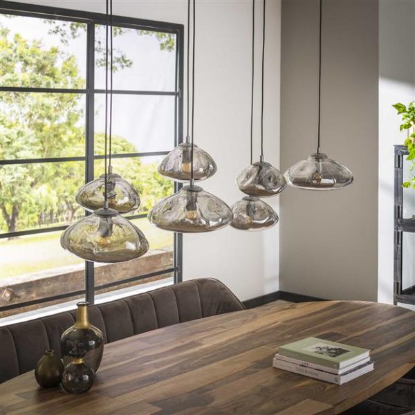 Hanglamp  4+3 cloud / Oud zilver