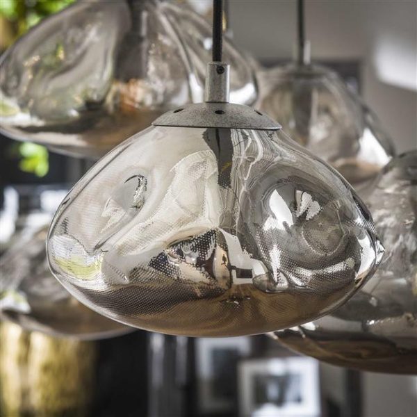 Hanglamp  4+3 cloud / Oud zilver
