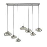 Hanglamp  4+3 cloud / Oud zilver
