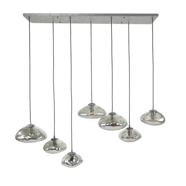 Hanglamp  4+3 cloud / Oud zilver