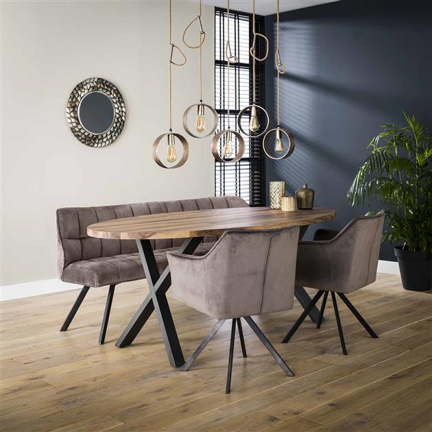 Eetkamertafel 200cm Daytona / Massief Saja natural