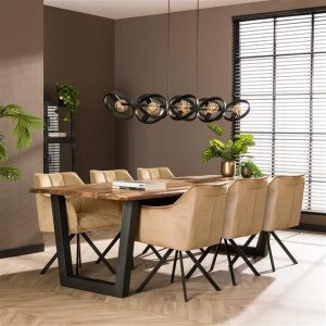 Eetkamertafel Saja 240 live edge / Massief Saja natural