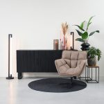 Fauteuil Ian - Taupe - Micro Suede