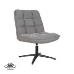 Fauteuil Vince - Grijs - Boucle