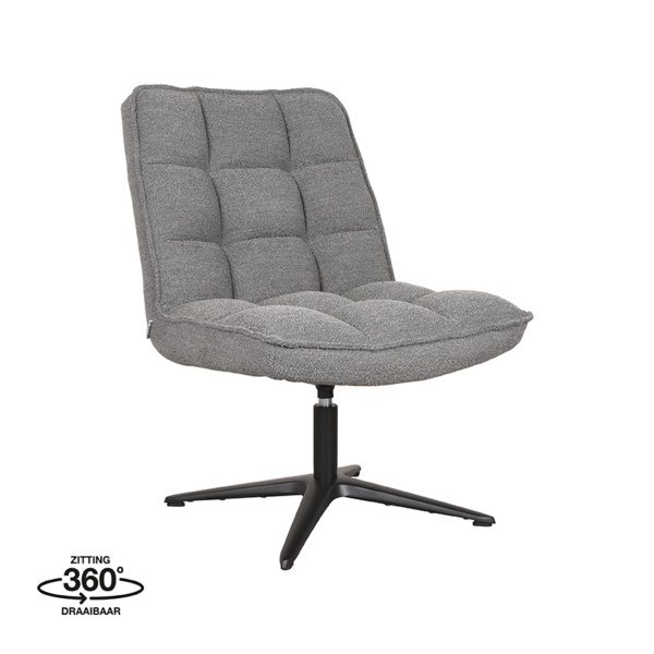 Fauteuil Vince - Grijs - Boucle