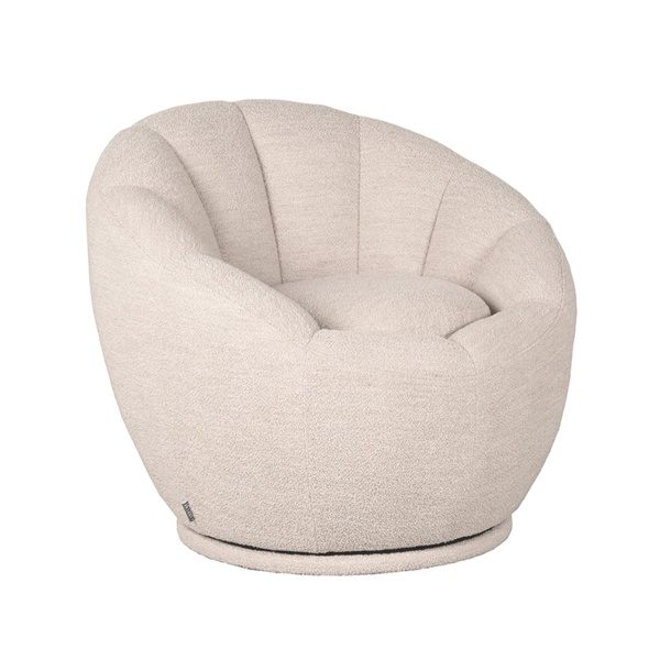 Fauteuil Crown - Naturel - Boucle