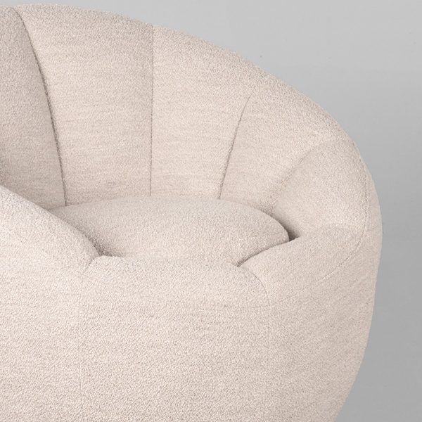 Fauteuil Crown - Naturel - Boucle