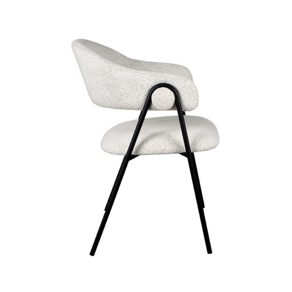 Set V 2 - Eetkamerstoel Lowen - Ivory - Boucle