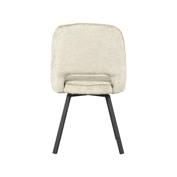 Set V 2 - Eetkamerstoel Lewis - Beige - Fluweel