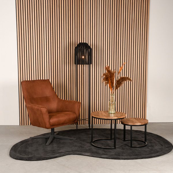 Vloerkleden Mody - Antraciet - Synthetisch - 160x230 cm