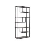 Boekkast Loft - Zwart - Metaal