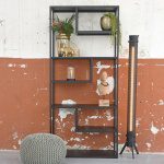 Boekkast Loft - Zwart - Metaal