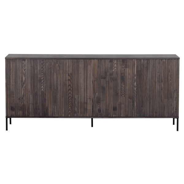 New Gravure Dressoir 200 Cm Essen Massief Espresso [fsc]