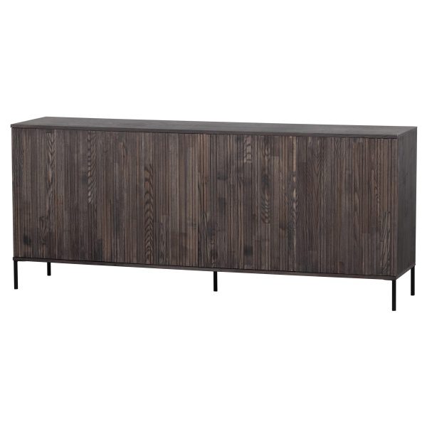 New Gravure Dressoir 200 Cm Essen Massief Espresso [fsc]