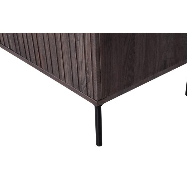 New Gravure Dressoir 200 Cm Essen Massief Espresso [fsc]