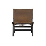 Consume Fauteuil Hout/echt Leer Zwart/bruin