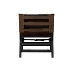Consume Fauteuil Hout/echt Leer Zwart/bruin