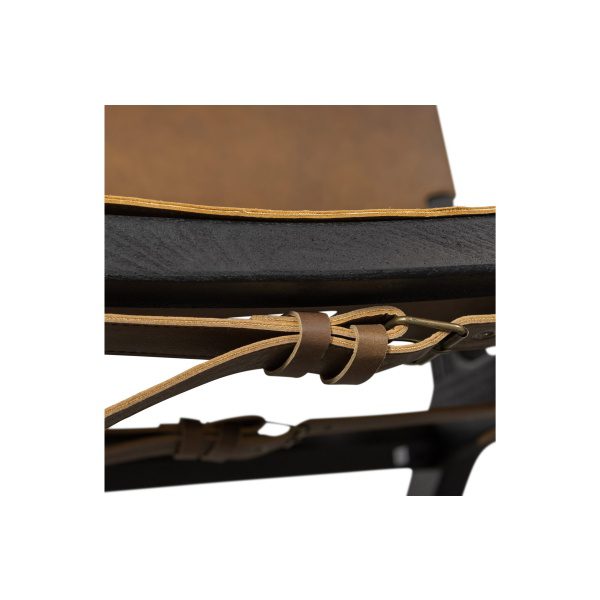 Consume Fauteuil Hout/echt Leer Zwart/bruin