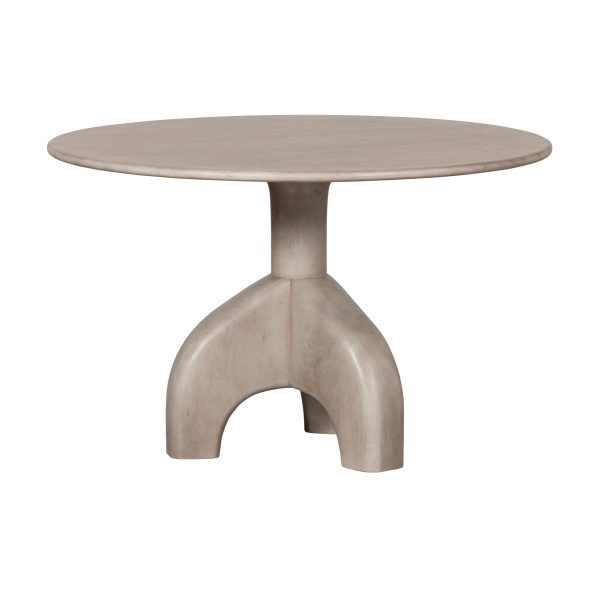 Smooth Eettafel Mango Hout Naturel Finish 76xØ120cm