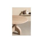 Smooth Eettafel Mango Hout Naturel Finish 76xØ120cm