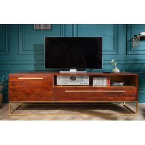 Showroommodel TV Meubel Straight Acacia Donkerbruin, zelf afhalen