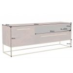 Showroommodel TV Meubel Straight Acacia Donkerbruin, zelf afhalen