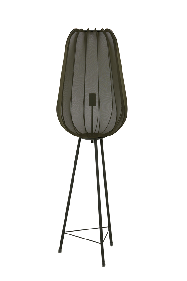 Vloerlamp driepoot 42x132 cm PLUMERIA donker groen