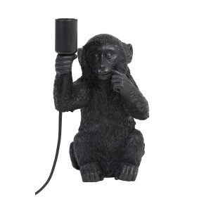 Tafellamp 20x19,5x34 cm MONKEY zwart