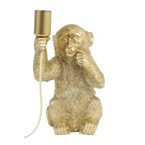Tafellamp 20x19,5x34 cm MONKEY goud