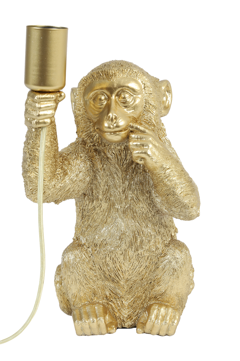 Tafellamp 20x19,5x34 cm MONKEY goud