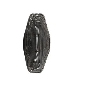 Wandlamp 51x21 cm MATAKA rotan donker bruin