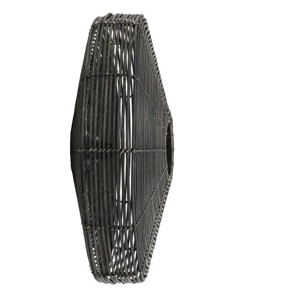 Wandlamp 60x21 cm MATAKA rotan donker bruin