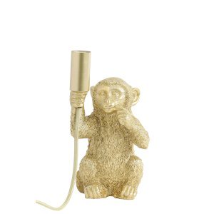 Tafellamp E14 13x12,5x23,5 cm MONKEY mat goud