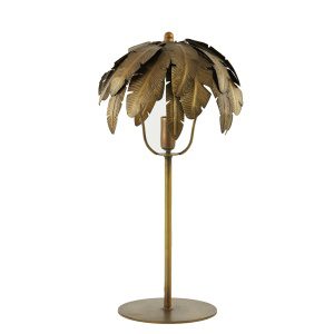 Tafellamp E14 26x50 cm PALMU antiek brons