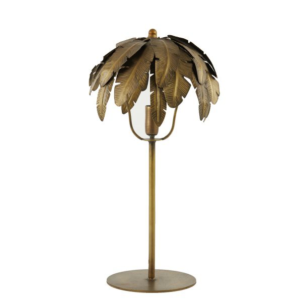 Tafellamp E14 26x50 cm PALMU antiek brons