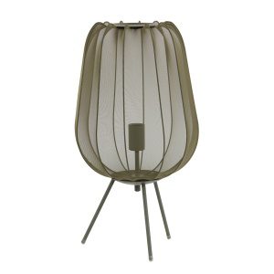 Tafellamp 34x60 cm PLUMERIA donker groen