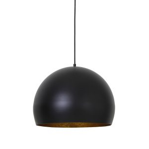 Hanglamp 45x32,5 cm JAICEY mat zwart-goud