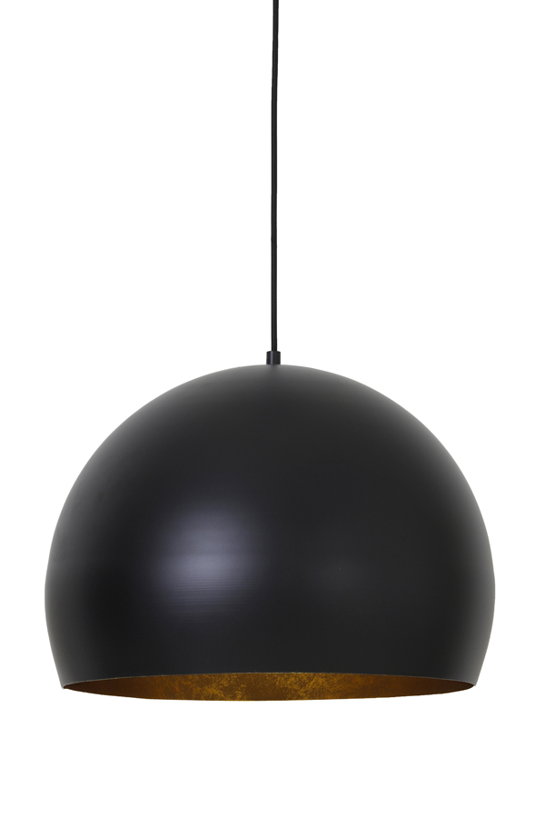 Hanglamp 45x32,5 cm JAICEY mat zwart-goud