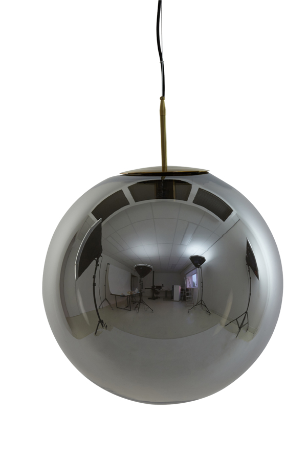 Hanglamp 48 cm MEDINA antiek brons+smoke glas