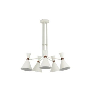 Hanglamp 5L 86,5x89 cm HOODIES mat zand-grijs